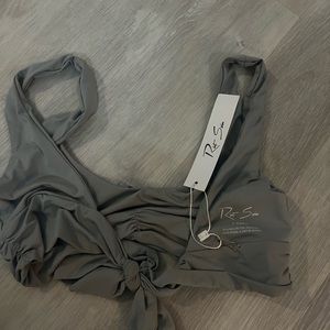 Grey Riot Swim Pico Top XS NWT